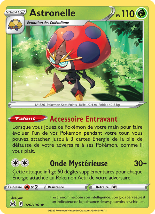 Astronelle 020 — Lost Origin (French Pokémon TCG card)