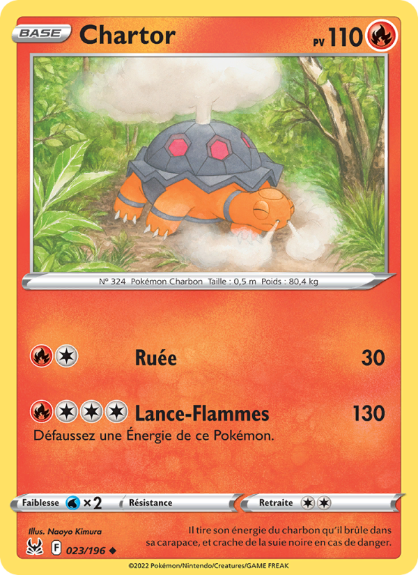 Chartor 023 — Lost Origin (French Pokémon TCG card)