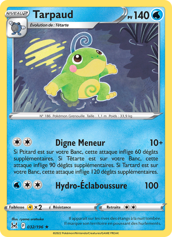 Tarpaud 032 — Lost Origin (French Pokémon TCG card)