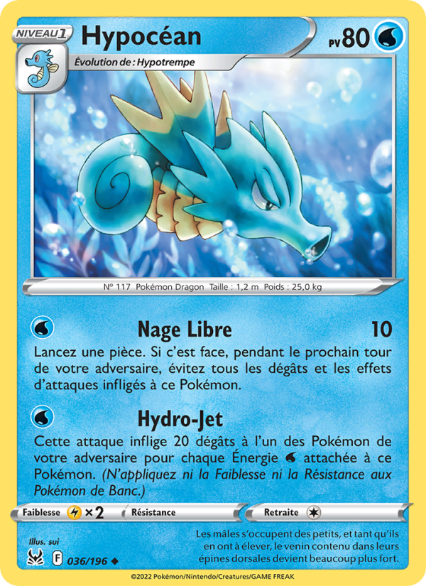 Hypocéan 036 — Lost Origin (French Pokémon TCG card)