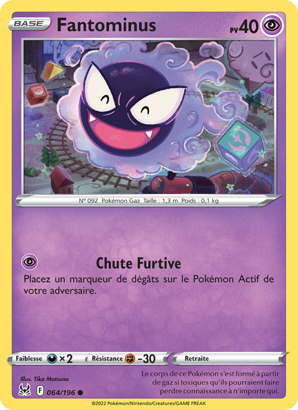 Fantominus 064 — Lost Origin (French Pokémon TCG card)