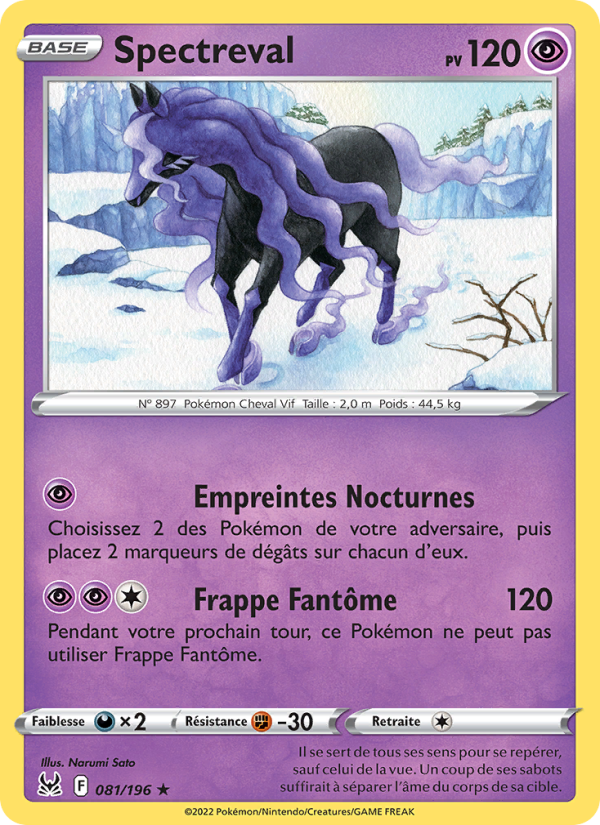 Spectreval 081 — Lost Origin (French Pokémon TCG card)
