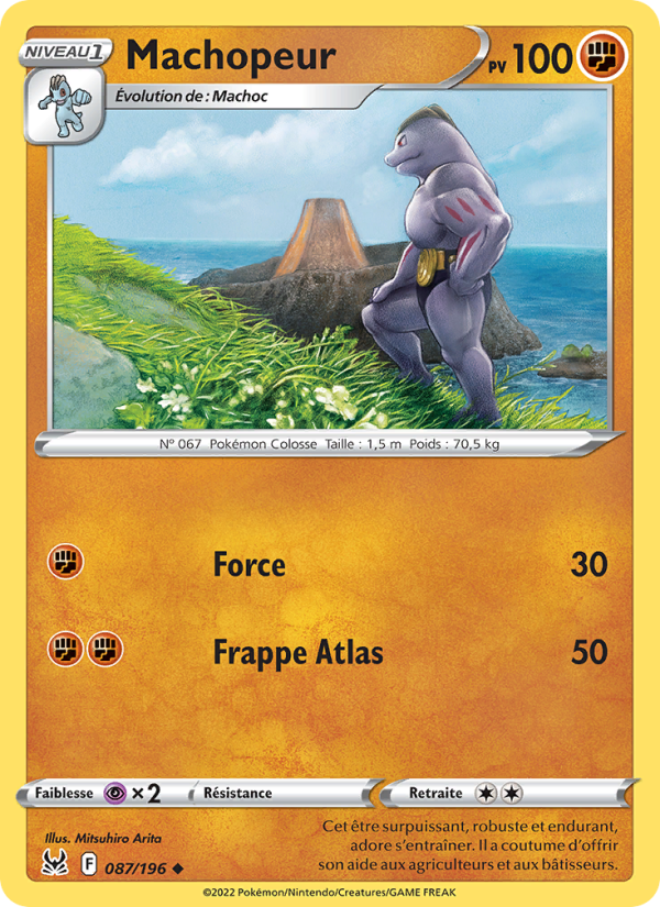 Machopeur 087 — Lost Origin (French Pokémon TCG card)