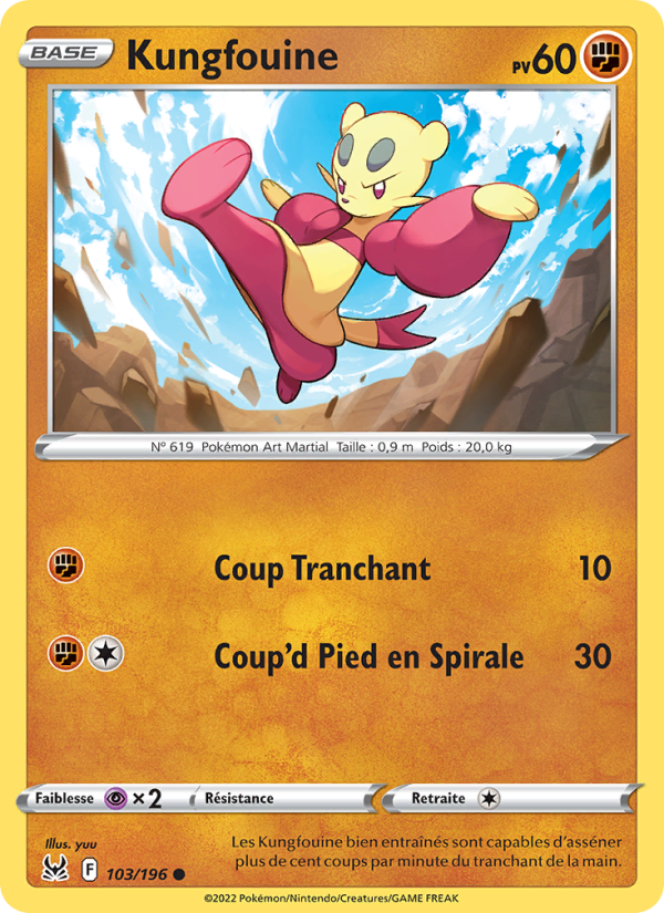 Kungfouine 103 — Lost Origin (French Pokémon TCG card)