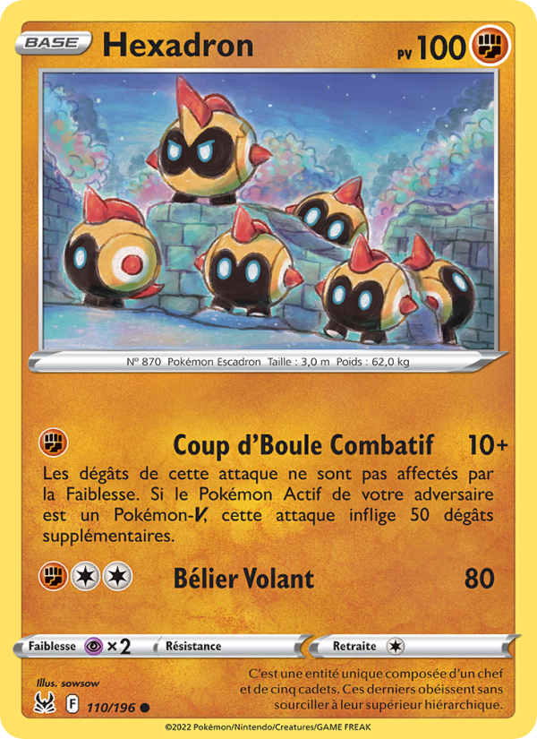 Hexadron 110 — Lost Origin (French Pokémon TCG card)