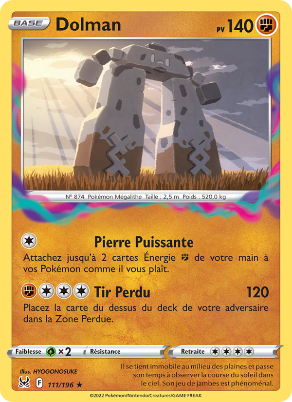 Dolman 111 — Lost Origin (French Pokémon TCG card)
