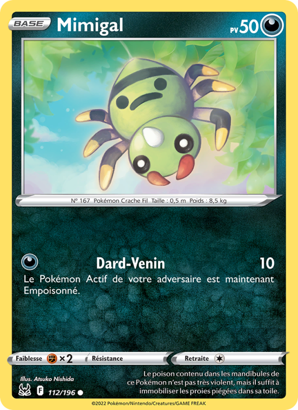 Mimigal 112 — Lost Origin (French Pokémon TCG card)