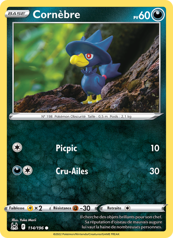 Cornèbre 114 — Lost Origin (French Pokémon TCG card)