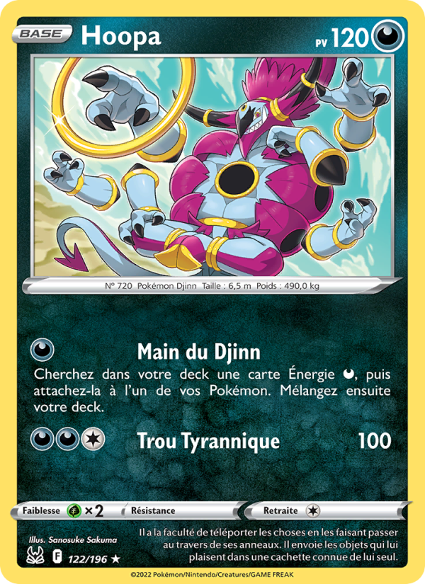 Hoopa 122 — Lost Origin (French Pokémon TCG card)