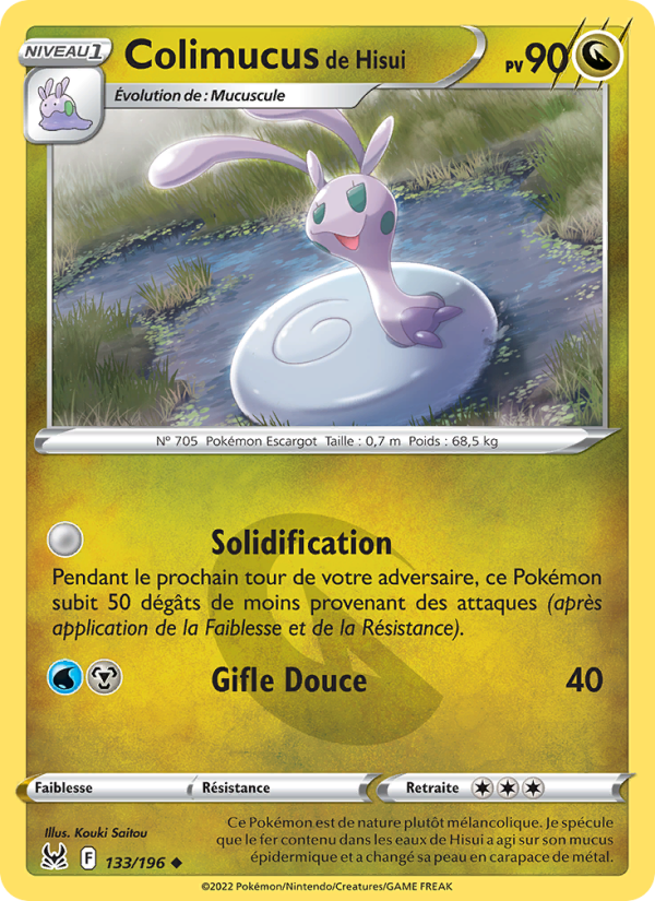 Colimucus de Hisui 133 — Lost Origin (French Pokémon TCG card)