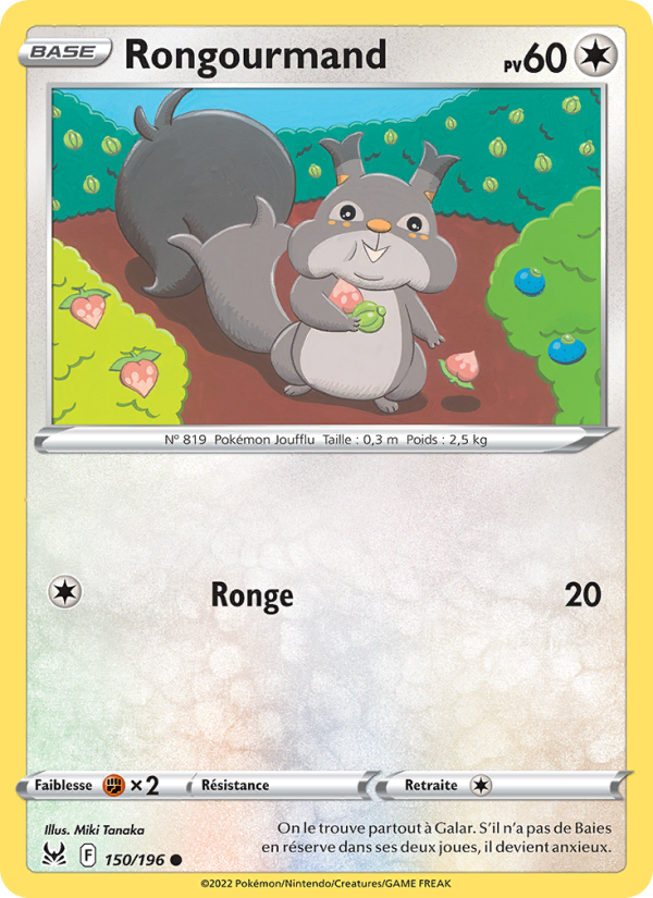 Rongourmand 150 — Lost Origin (French Pokémon TCG card)