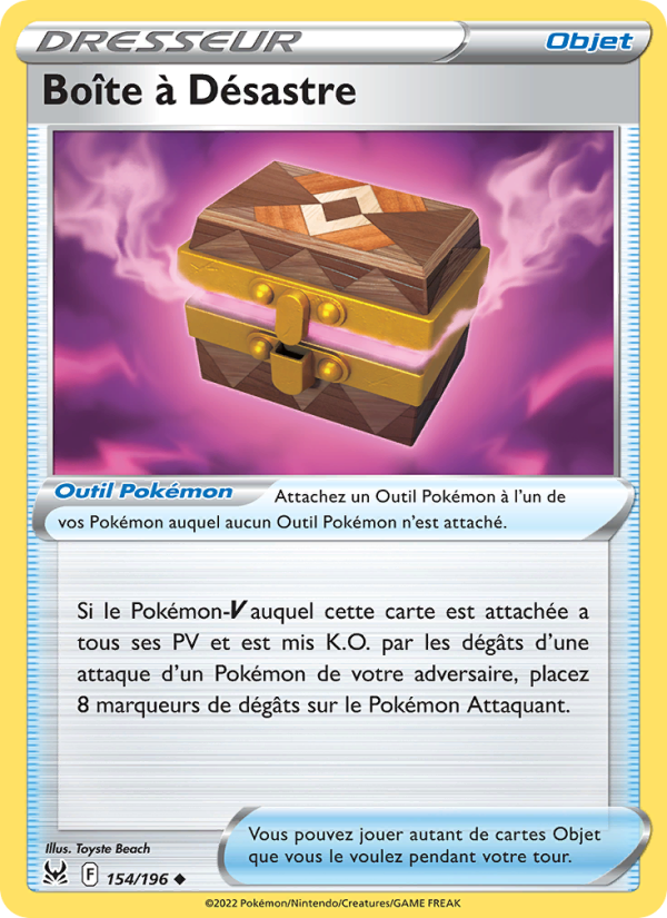 Boîte à Désastre 154 — Lost Origin (French Pokémon TCG card)