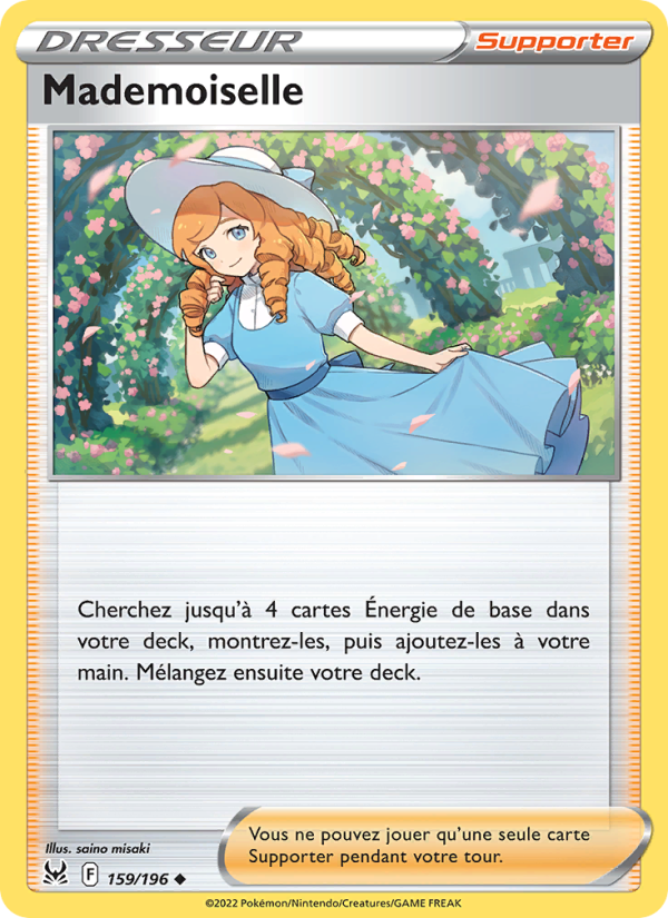 Mademoiselle 159 — Lost Origin (French Pokémon TCG card)