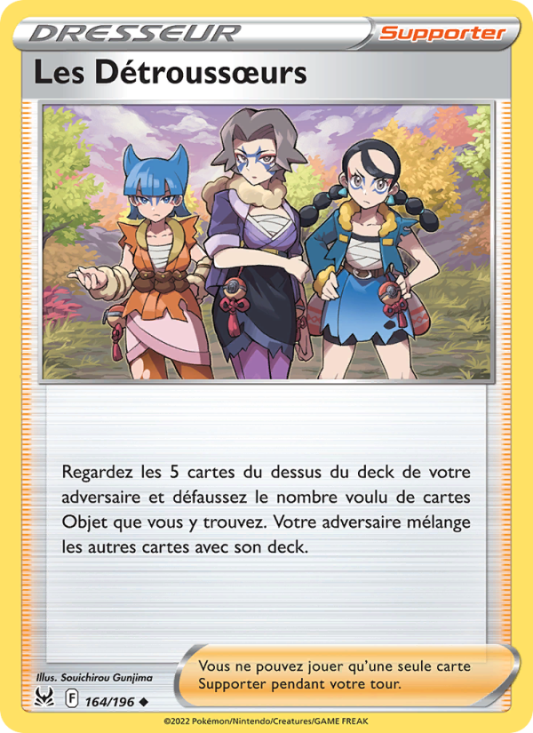 Les Détroussœurs 164 — Lost Origin (French Pokémon TCG card)
