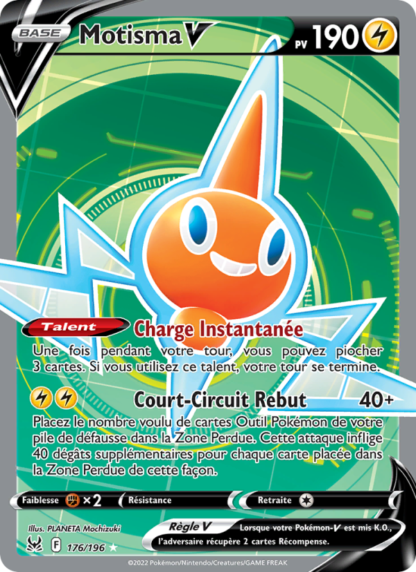 Motisma V 176 — Lost Origin (French Pokémon TCG card)