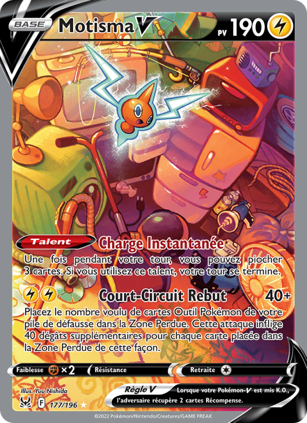 Motisma V 177 — Lost Origin (French Pokémon TCG card)