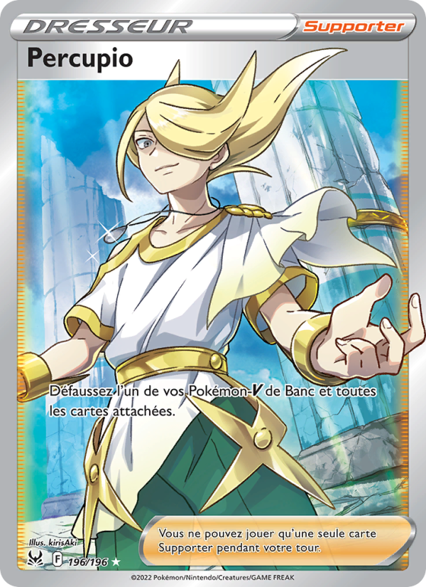 Percupio 196 — Lost Origin (French Pokémon TCG card)