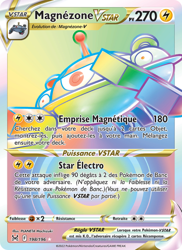 Magnézone VSTAR 198 — Lost Origin (French Pokémon TCG card)