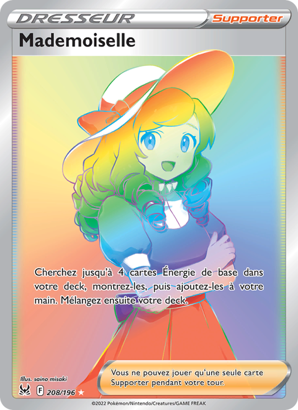 Mademoiselle 208 — Lost Origin (French Pokémon TCG card)