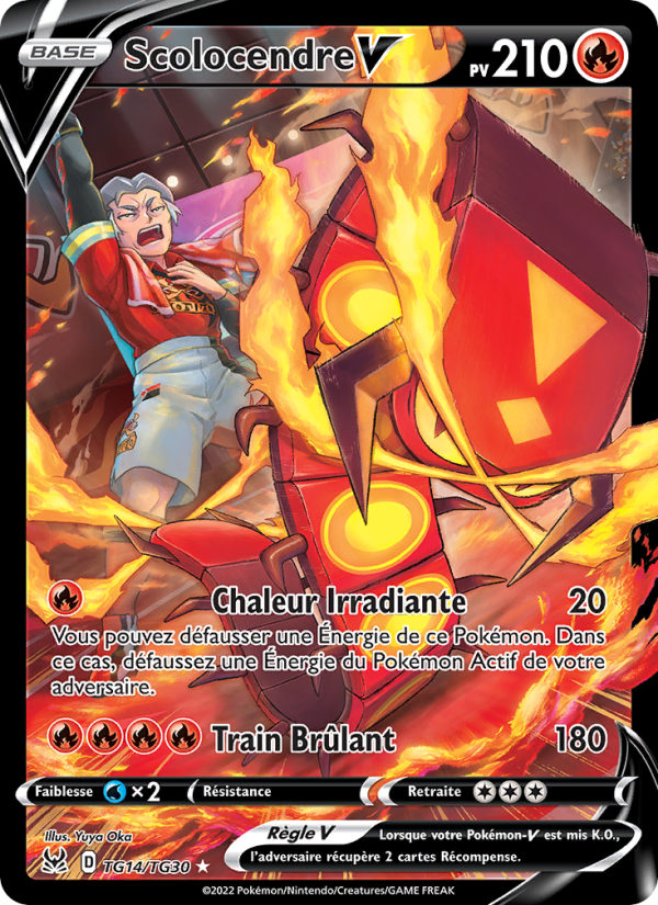 Scolocendre V TG14 — Lost Origin (French Pokémon TCG card)