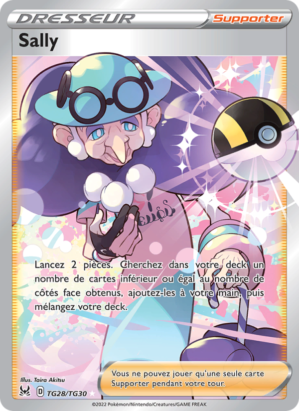 Sally TG28 — Lost Origin (French Pokémon TCG card)