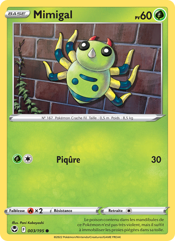 Mimigal 003 — Silver Tempest (French Pokémon TCG card)
