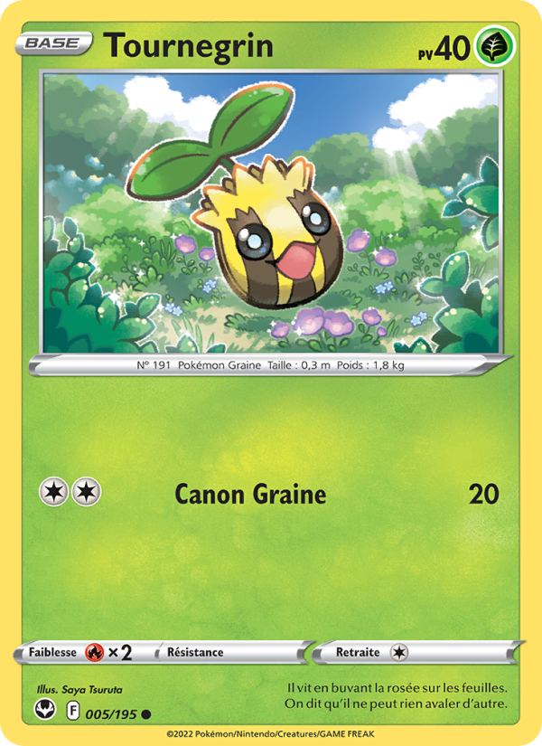 Tournegrin 005 — Silver Tempest (French Pokémon TCG card)
