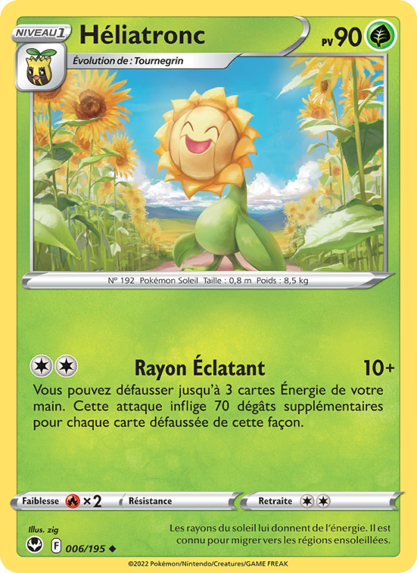 Héliatronc 006 — Silver Tempest (French Pokémon TCG card)