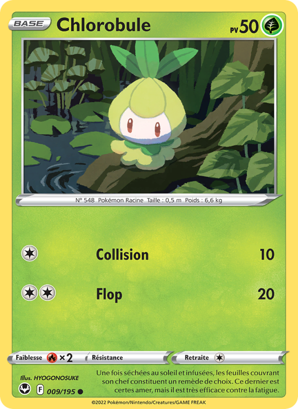 Chlorobule 009 — Silver Tempest (French Pokémon TCG card)