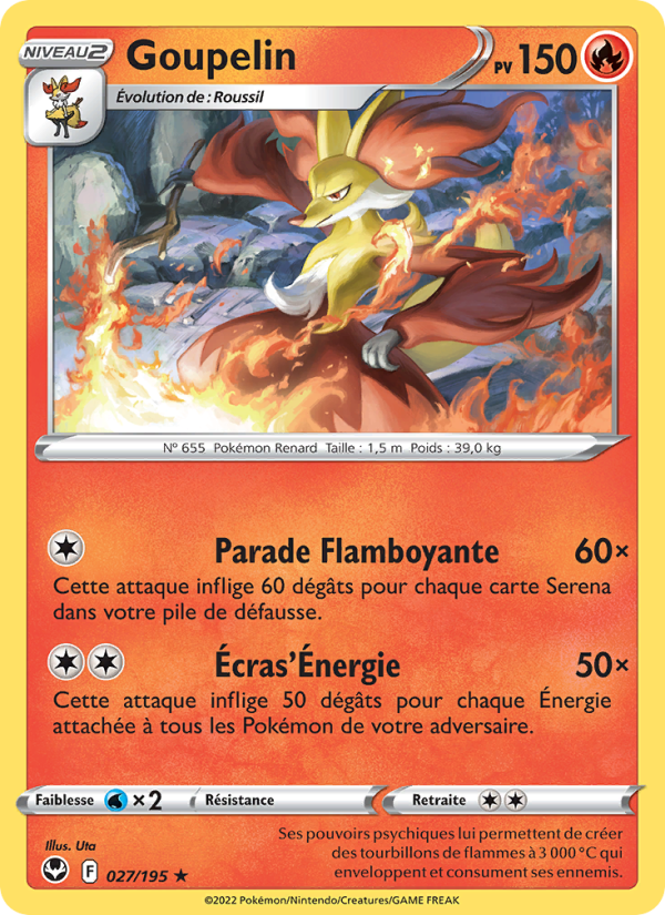 Goupelin 027 — Silver Tempest (French Pokémon TCG card)