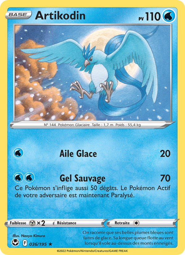 Artikodin 036 — Silver Tempest (French Pokémon TCG card)