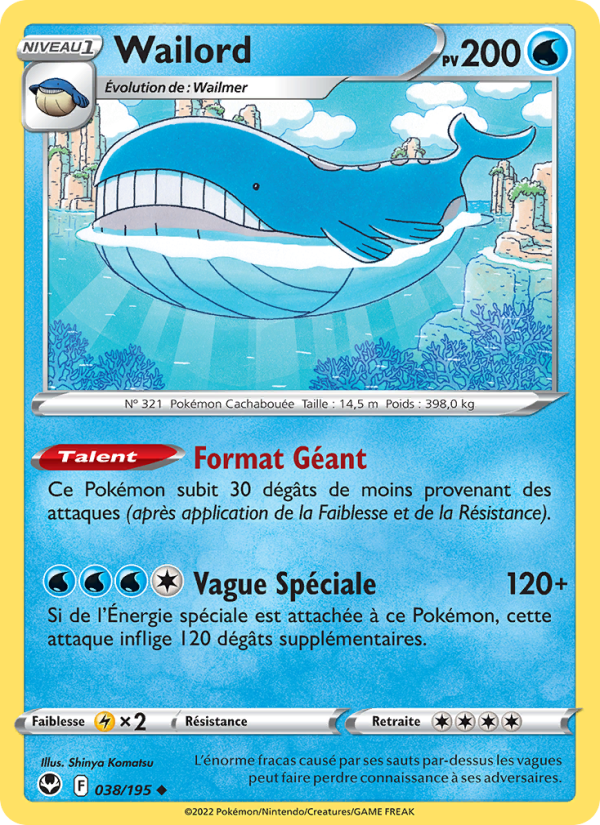 Wailord 038 — Silver Tempest (French Pokémon TCG card)