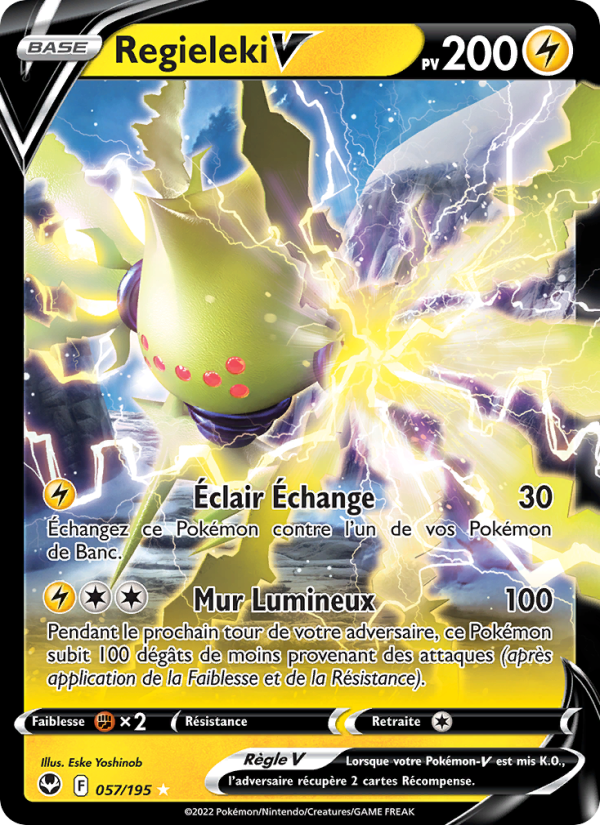 Regieleki V 057 — Silver Tempest (French Pokémon TCG card)