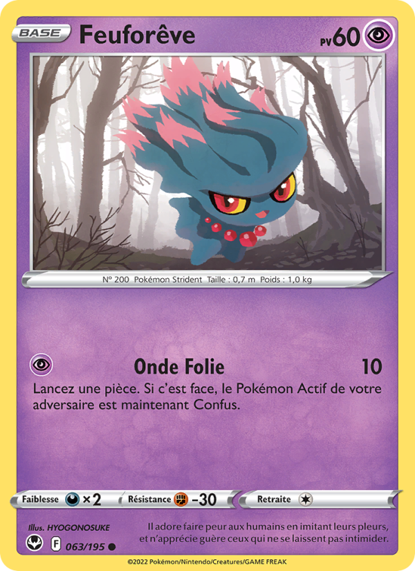 Feuforêve 063 — Silver Tempest (French Pokémon TCG card)