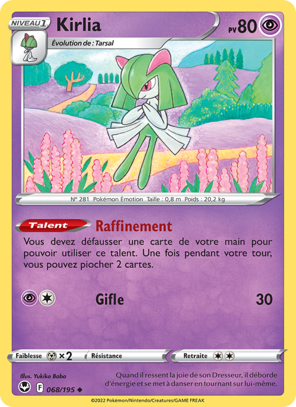Kirlia 068 — Silver Tempest (French Pokémon TCG card)