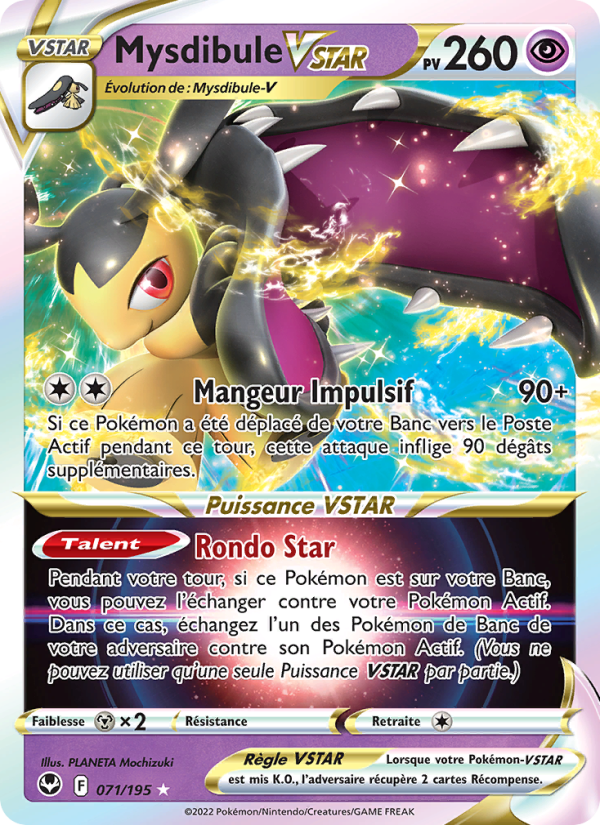 Mysdibule VSTAR 071 — Silver Tempest (French Pokémon TCG card)
