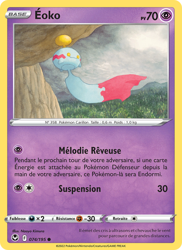 Éoko 074 — Silver Tempest (French Pokémon TCG card)