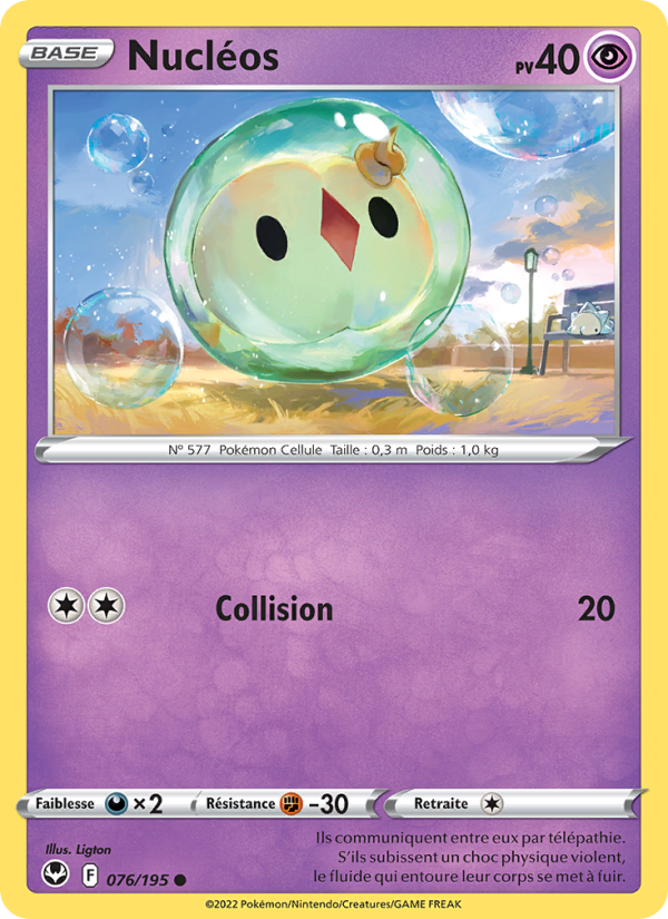 Nucléos 076 — Silver Tempest (French Pokémon TCG card)