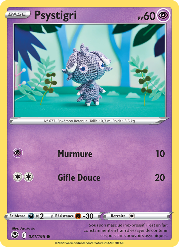 Psystigri 081 — Silver Tempest (French Pokémon TCG card)