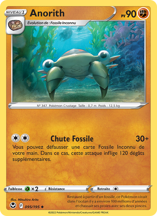 Anorith 095 — Silver Tempest (French Pokémon TCG card)