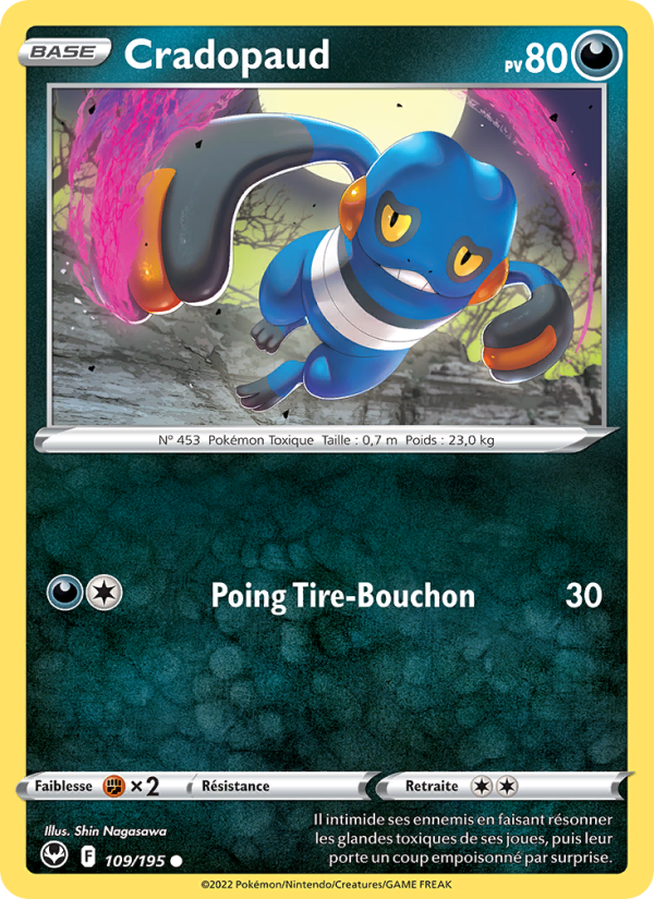 Cradopaud 109 — Silver Tempest (French Pokémon TCG card)