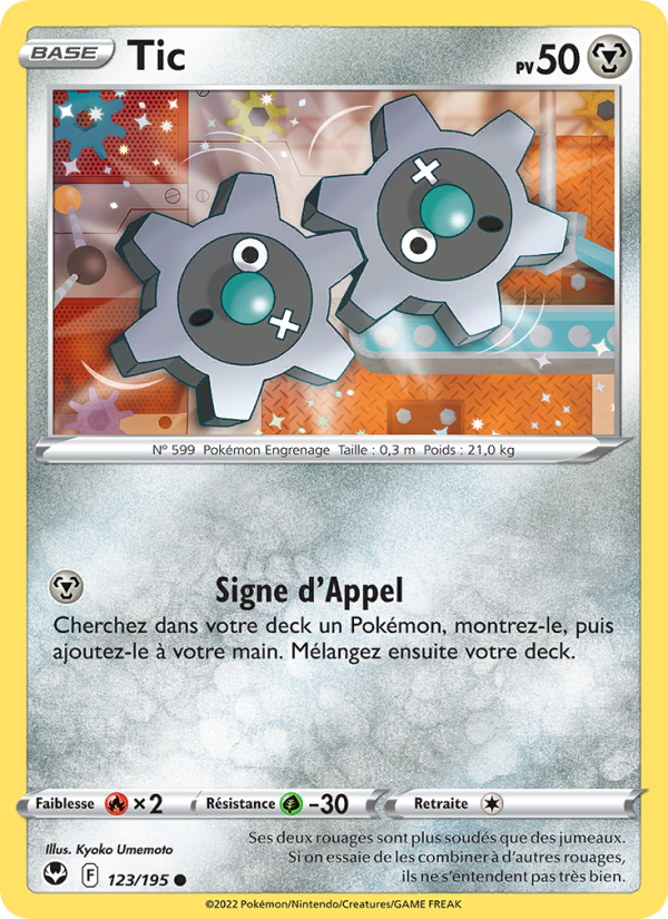 Tic 123 — Silver Tempest (French Pokémon TCG card)