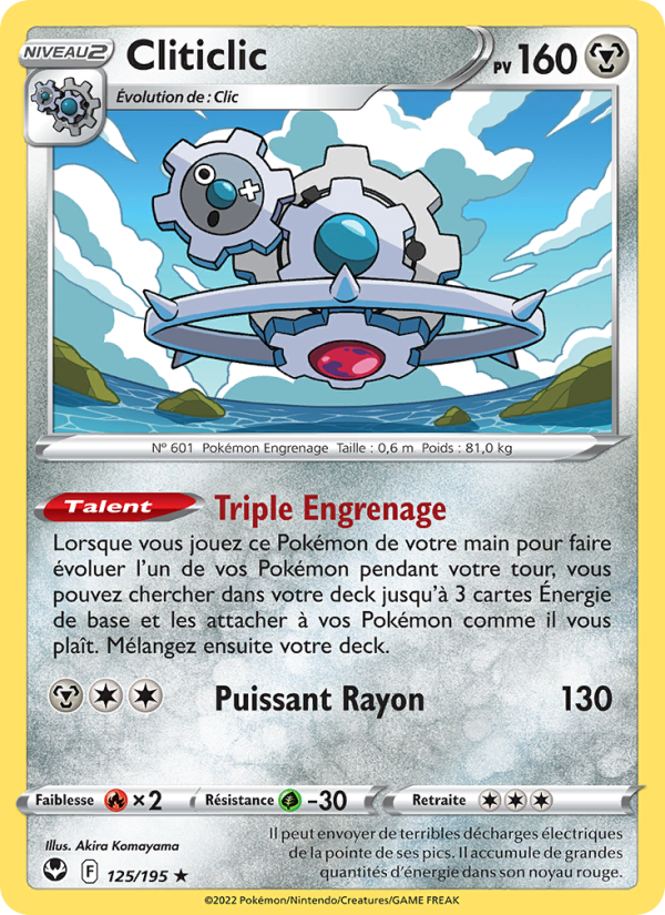 Cliticlic 125 — Silver Tempest (French Pokémon TCG card)