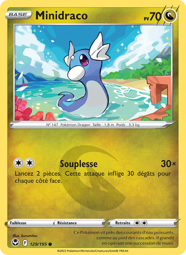 Minidraco 129 — Silver Tempest (French Pokémon TCG card)