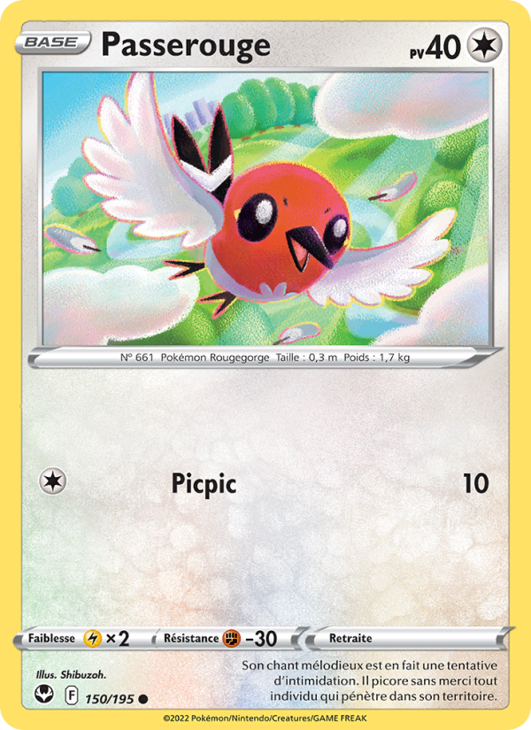 Passerouge 150 — Silver Tempest (French Pokémon TCG card)