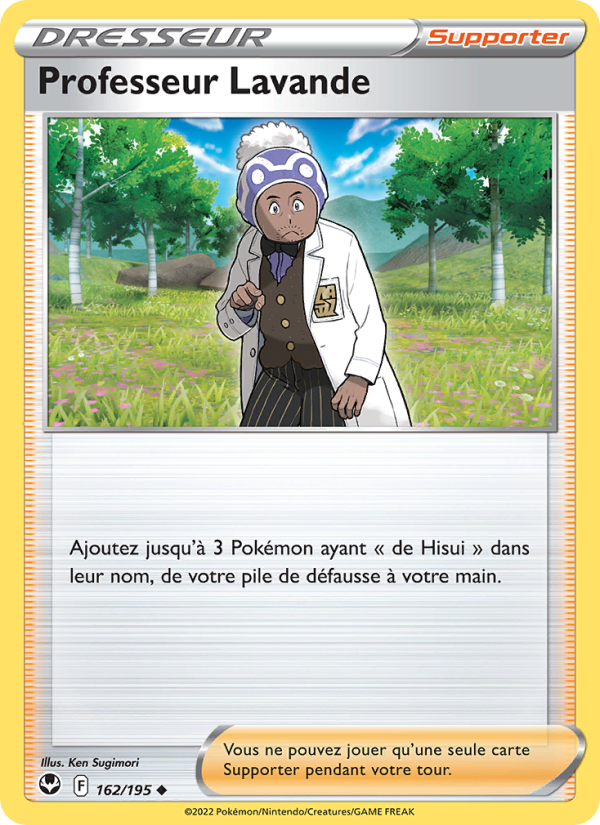 Professeur Lavande 162 — Silver Tempest (French Pokémon TCG card)