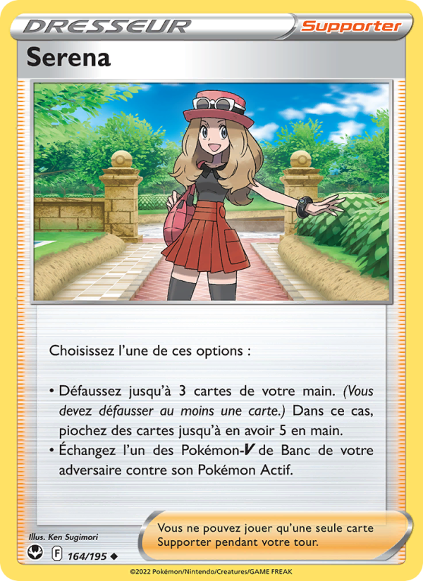 Serena 164 — Silver Tempest (French Pokémon TCG card)