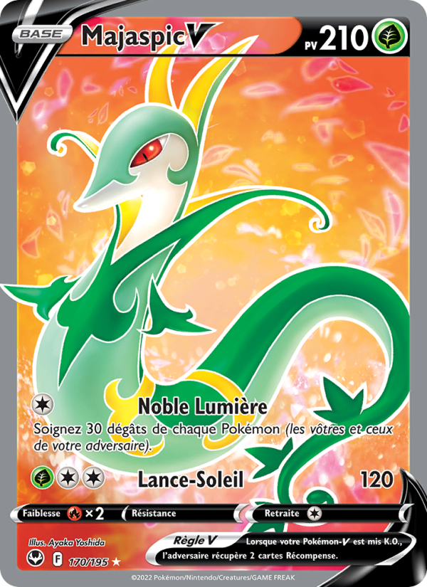 Majaspic V 170 — Silver Tempest (French Pokémon TCG card)