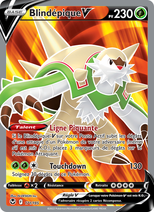 Blindépique V 171 — Silver Tempest (French Pokémon TCG card)