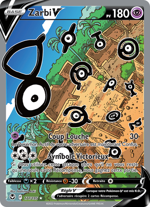 Zarbi V 177 — Silver Tempest (French Pokémon TCG card)